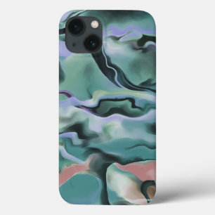 Coques Pour iPhone Vagues En Harmonie Acrylique Pour L'Art Abstrait