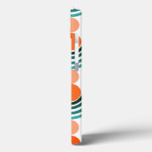 Coques Case-Mate iPhone Vagues et cercles modernes du milieu du siècle (Verso / Gauche)