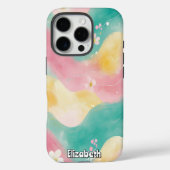 Coques Case-Mate iPhone Vagues et fleurs d'aquarelle Pastel (Verso)