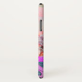 Coques Case-Mate iPhone VAGUES / Flacons violets rose vif en étincelles do (Dos/Droite)