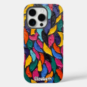 Coques Case-Mate iPhone Vagues florales Pastel (Verso)