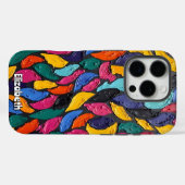 Coques Case-Mate iPhone Vagues florales Pastel (Verso (horizontal))