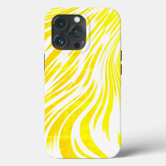 Coques Case-Mate iPhone Vagues jaunes (Verso)
