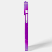 COQUES Case-Mate iPhone VAGUES LUMINEUSES FRACTALES MONOGRAMME, PURPLE ROS (Verso / Gauche)