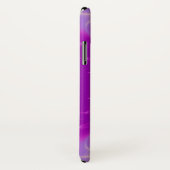 Coques Case-Mate iPhone VAGUES LUMINEUSES MONOGRAM violet violet rose (Dos/Droite)