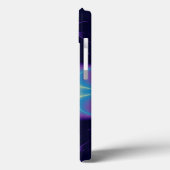 Coques Case-Mate iPhone VAGUES LUMINEUSES Violet Bleu Fractales (Verso / Gauche)