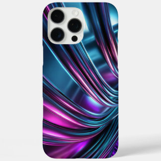 Coques iPhone 16 Pro Max Vagues Métalliques Fluides