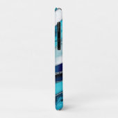 Coques Case-Mate iPhone Vagues - Mixte Media Blue Abstrait (Dos/Gauche)