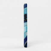 Coques Case-Mate iPhone Vagues - Mixte Media Blue Abstrait (Dos/Droite)