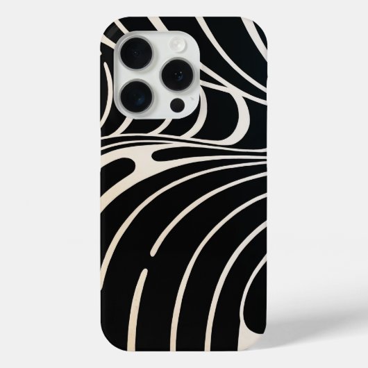 Coques Case-Mate iPhone vagues noires et blanches coques iphone (Verso)