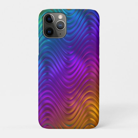 Coques Case-Mate iPhone Vagues numériques Abstraites Conception psychédéli (Dos)