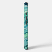 Coques Case-Mate iPhone Vagues océaniques à l'aquarelle sarcelle (Verso / Gauche)