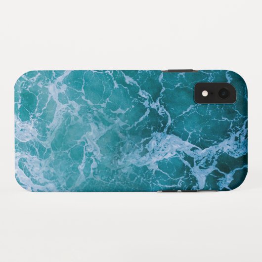 Coques Case-Mate iPhone Vagues profondes de l'océan bleu (Dos (Horizontal))