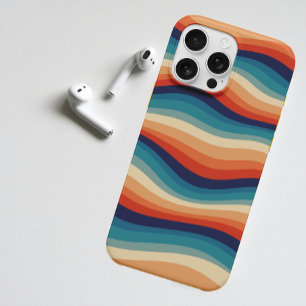 Coques iPhone 16 Pro Vagues Rétro Colorées Vintage
