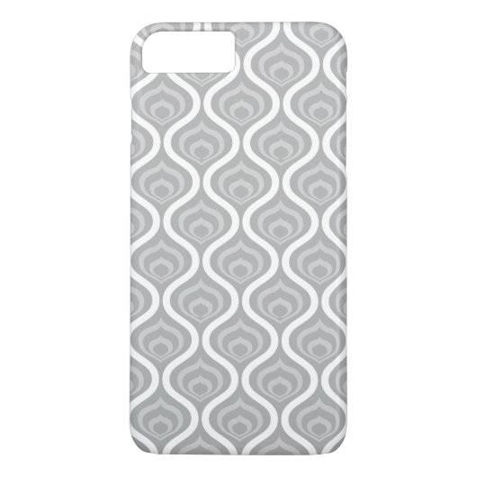 Coques Case-Mate iPhone Vagues Rétro Grises (Dos)