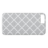 Coques Case-Mate iPhone Vagues Rétro Grises (Dos (Horizontal))