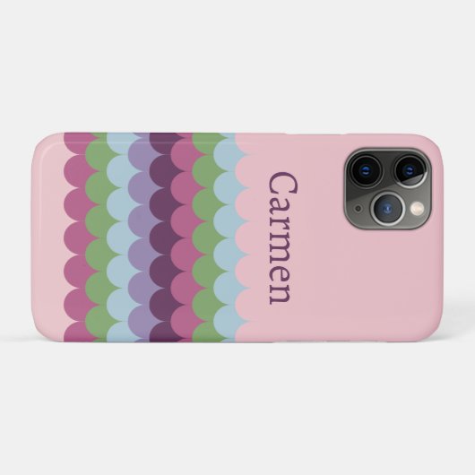 Coques Case-Mate iPhone Vagues rose (Dos (Horizontal))