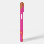 Coques Case-Mate iPhone vagues roses orange et jaunes (Verso / Droite)