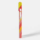 Coques Case-Mate iPhone vagues roses orange et jaunes (Verso / Gauche)