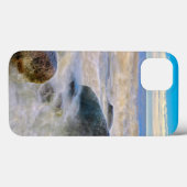 Coques Case-Mate iPhone Vagues s'écrasant sur les rochers riverains (Verso (horizontal))