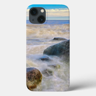 Etui iPhone Case-Mate Vagues s'écrasant sur les rochers riverains