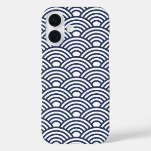 Coques iPhone 16 Vagues Seigaiha japonaises antiques