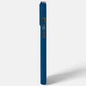 Coques Case-Mate iPhone Vagues simples 2 en bleu foncé, bleu clair et crèm (Verso / Gauche)