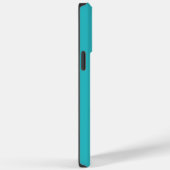 Coques Case-Mate iPhone Vagues simples 2 en Turquoise, Jaune et Blanc (Verso / Droite)