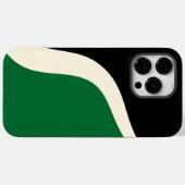 Coques Case-Mate iPhone Vagues simples 3 en vert, crème et noir (Verso (horizontal))