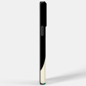 Coques Case-Mate iPhone Vagues simples 3 en vert, crème et noir (Verso / Droite)