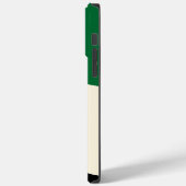 Coques Case-Mate iPhone Vagues simples 4 en vert, crème et noir (Verso / Gauche)