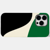 Coques Case-Mate iPhone Vagues simples 4 en vert, crème et noir (Verso (horizontal))