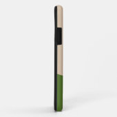 Coques Case-Mate iPhone Vagues simples - Blanc, Sable et Palm Vert (Dos/Droite)