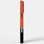 Coques Case-Mate iPhone Vagues simples en noir et orange (Verso / Droite)