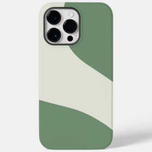 Coque Pour Pour iPhone 14 Pro Max Vagues simples en vert