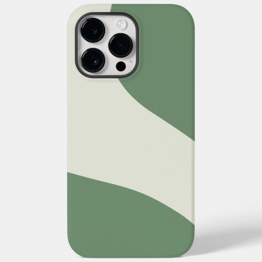 Coques Case-Mate iPhone Vagues simples en vert (Verso)