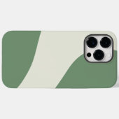 Coques Case-Mate iPhone Vagues simples en vert (Verso (horizontal))