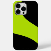 Coques Case-Mate iPhone Vagues simples en vert citron (Verso)