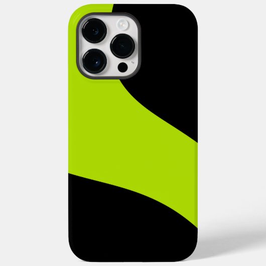 Coques Case-Mate iPhone Vagues simples en vert citron (Verso)