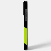 Coques Case-Mate iPhone Vagues simples en vert citron (Verso / Gauche)