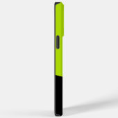 Coques Case-Mate iPhone Vagues simples en vert citron (Verso / Droite)
