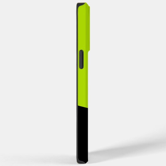 Coques Case-Mate iPhone Vagues simples en vert citron (Verso / Droite)