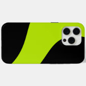 Coques Case-Mate iPhone Vagues simples en vert citron (Verso (horizontal))