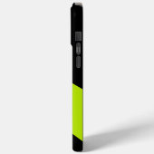 Coques Case-Mate iPhone Vagues simples en vert citron (Verso / Gauche)