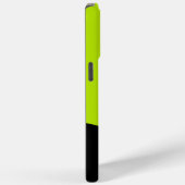 Coques Case-Mate iPhone Vagues simples en vert citron (Verso / Droite)