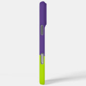 Coques Case-Mate iPhone Vagues simples en vert citron vert et violet (Verso / Droite)
