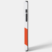 Coques Case-Mate iPhone Vagues simples - orange et blanc (Verso / Gauche)