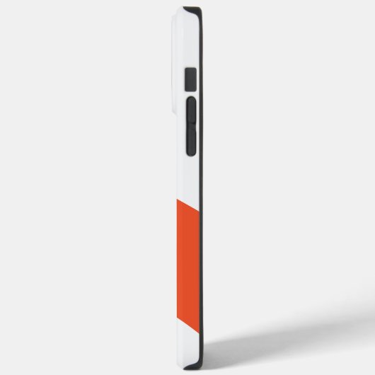 Coques Case-Mate iPhone Vagues simples - orange et blanc (Verso / Gauche)