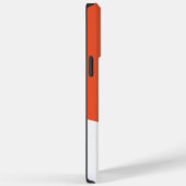 Coques Case-Mate iPhone Vagues simples - orange et blanc (Verso / Droite)