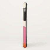 Coques Case-Mate iPhone Vagues simples - rose, orange et crème (Dos/Gauche)